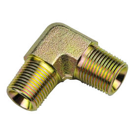 China NPT JIC Hydraulic Adapters Brass 90 Elbow Tube Fitting Zn-Ni Plated supplier